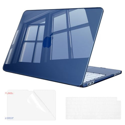 Fintie Case for MacBook Neo 13 Inch with Keyboard Skin & Screen Protector | 2026 A3404, Snap-On Design, Slim Fit, Hard Shell Cover, Crystal Indigo - color: Crystal Indigo