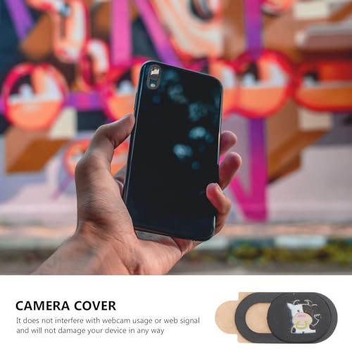 ULTECHNOVO 6pcs Privacy Protection Camera Covers Sliding Webcam Shield for Laptops Tablets Smartphones, Ultra-Thin Black Protective Cover Stickers for Online Meetings and Video Calls