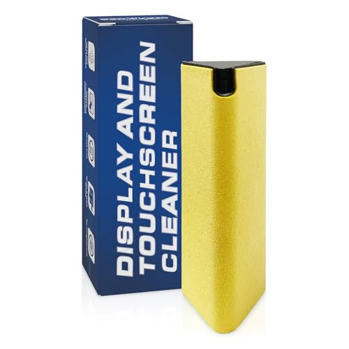 Car Screen Cleaner Spray And Wipe, 2-in-1 Spray and Microfiber Cloth Touch Screen Cleaner For Car Display, Cell Phone, Laptop, IPad, IPhone, Macbook Air, Computer (Yellow) - color: Screen Cleaner (Yellow)