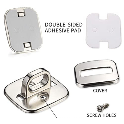 Adhesive Security Plate with Slot for Cables to Lock Down Laptops, Tablets, Monitors and Other Devices （2pcs Unincluded line - color: Computer lock C