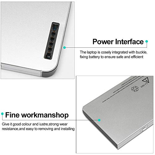 LQM 45Wh A1280 Laptop Battery, Compatible with Apple MacBook | Compatible with Apple MacBook 13-inch, A1278 (2008) series, MB771G/A, MB466LL/A, MB467LL/A - color: A1280