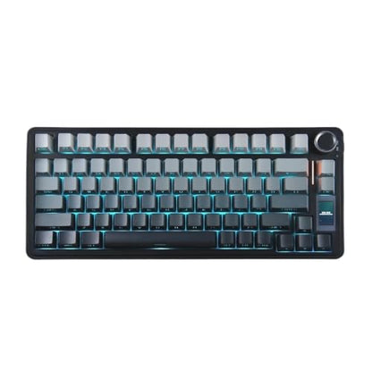 S75 PRO Mechanical Keyboard 75% Custom Layout RGB Backlight Wireless Bluetooth Gaming Keyboard with Screen Knob(Seya Switch,Gradient Dust) - color: Gradient Dust, size: Seya Switch