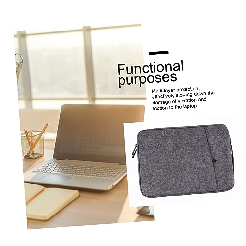 LALAFINA 1Pc Laptop Sleeve Case for Lightweight Pouch Organizer with Double Zippers for Office Travel and Leisure for Accessories and Essentials