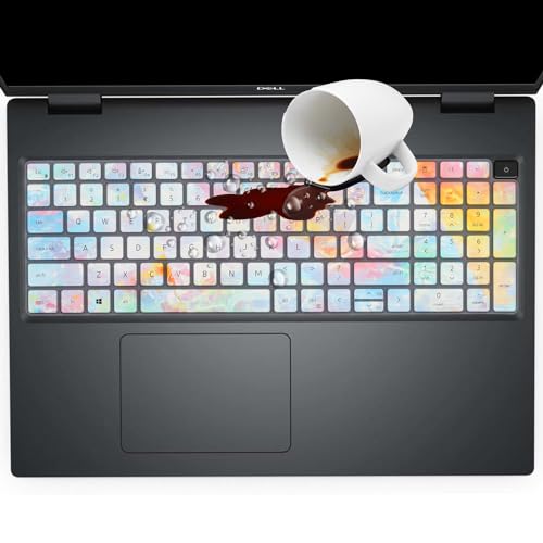 Keyboard Cover for Dell Latitude 3550 3540 5520 5521 5530 5531 5540 5550 & Precision 3590 3591 3580 3581 3560 3570 3561 3571 Laptop, Dell Latitude 15.6 inch Laptop US Keyboard Skin - color: Colors