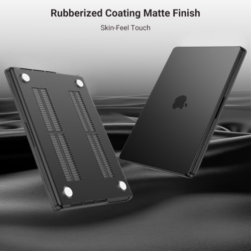 MOSISO Compatible with MacBook Pro 14 inch Case M5 2026 M4 2025 M3 M2 M1 2024-2021 A3427 A3426 A3434 A3112 A3185 A3401 A2918 A2992 A2779 A2442,Hard Case&Keyboard Skin&ScreenFilm&Pouch, Black - color: Black