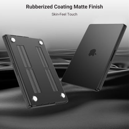 MOSISO Compatible with MacBook Pro 14 inch Case M5 2026 M4 2025 M3 M2 M1 2024-2021 A3427 A3426 A3434 A3112 A3185 A3401 A2918 A2992 A2779 A2442,Hard Case&Keyboard Skin&ScreenFilm&Pouch, Black - color: Black