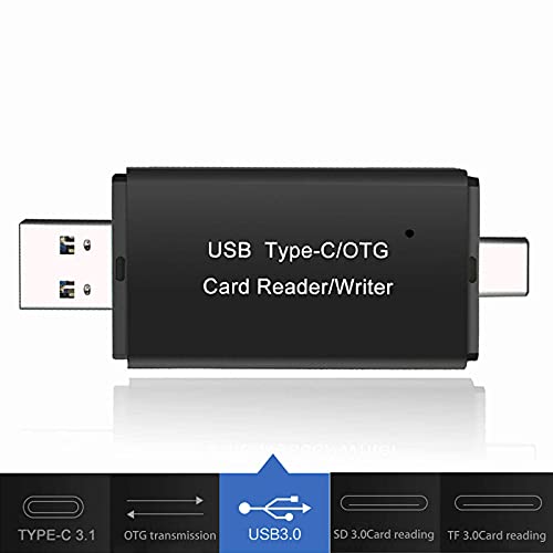 3 in 1 Type C Micro USB & USB OTG Adapter SD TF Card Reader