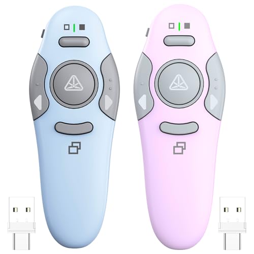 QUI Presenter Remote USB A&C Bundle | One Blue & One Purple