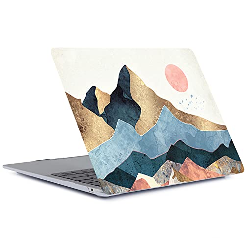 Compatiable for MacBook Pro 13 Inch Case - 2012-2008 A1278 with CD-ROM, Plastic Hard Shell & Keyboard Cover Skin - Mountains - color: 1373 Mountains, size: Pro 13" w/CD-ROM 2008-2012(A1278)