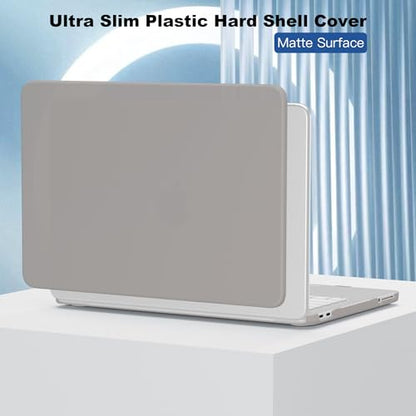 for MacBook Neo 13 inch Case A3404, Ultra-Thin Shockproof Hard Shell Case with Keyboard Cover & Screen Protector for MacBook Neo 13 2026 A18 Pro Chip, Matte Grey - color: Matte Grey