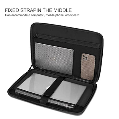 DOMISO Laptop Hard Case 17-17.3 inch Waterproof Shockproof Hard Shell Laptop Sleeve with Handle & Storage Pocket, Compatible with MacBook, HP, Dell, Mint Green - color: Mint Green, size: 17.3 inch