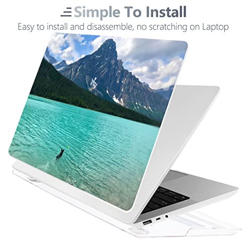 Batianda Case for 12.4" Microsoft Surface Laptop Go 3 2023 Release/Surface Laptop Go 2 (2022), Designed Clear Protective Plastic Hardshell & Keyboard Cover & Screen Protector, High Mountain - color: High mountain