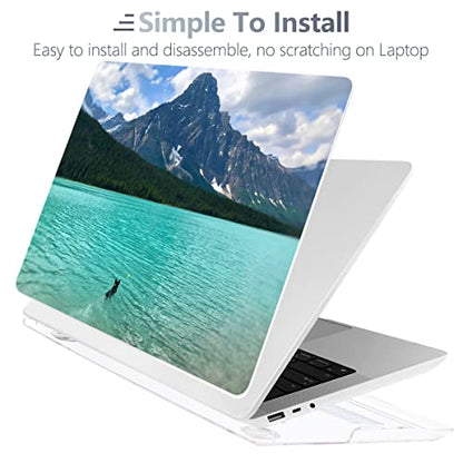 Batianda Case for 12.4" Microsoft Surface Laptop Go 3 2023 Release/Surface Laptop Go 2 (2022), Designed Clear Protective Plastic Hardshell & Keyboard Cover & Screen Protector, High Mountain - color: High mountain