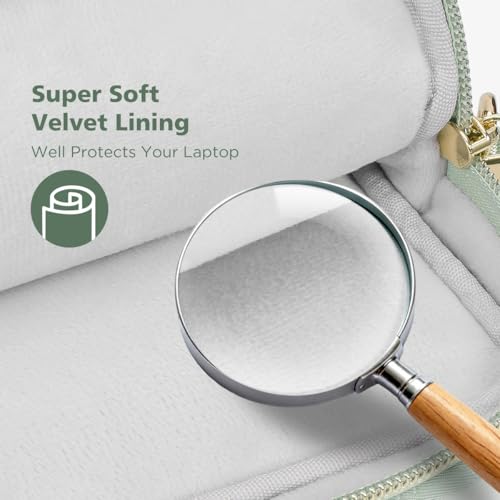 KIZUNA Laptop Sleeve Case 14 Inch Computer Shoulder Bag for 15" MacBook air M4 M3 M2/Lenovo IdeaPad Slim 3i/15 Surface Laptop 7 6/IdeaPad Flex 5/14" Yoga Slim Pro X/Studio 2/HP/Dell,Green - color: Green, size: 14 Inch
