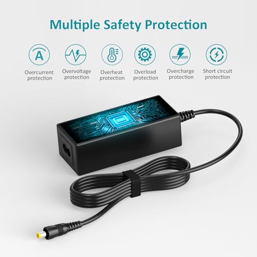 65W Universal Laptop Charger Power Adapter Supply Cord | for HP Dell Lenovo Samsung Acer Chromebook TouchSmart Gateway Toshiba Satellite Sony ASUS Vivobook