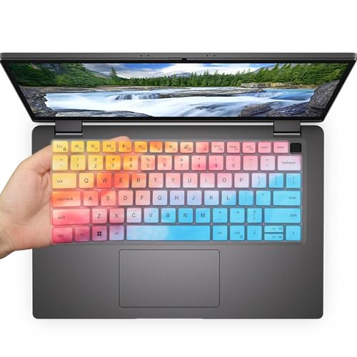 Keyboard Cover for 14 inch Dell Latitude 7410 7420 7430 7440 Notebook, Dell Latitude 5440 5431 5430 5420 3440 14"/Dell Latitude 7520 15.6"/Dell Latitude 9000 9420 9430 9510 9520 Keyboard Skin-Dazzling - color: Dazzling