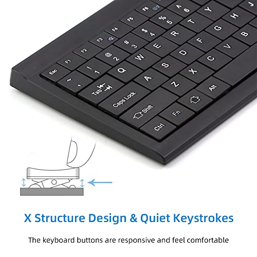 CUQI Mini Keyboard, Small Wired 82 Scissor Keys, USB Interface Compact for Android, Windows PC, Laptop, Raspberry Pi, Windows 10/8/7