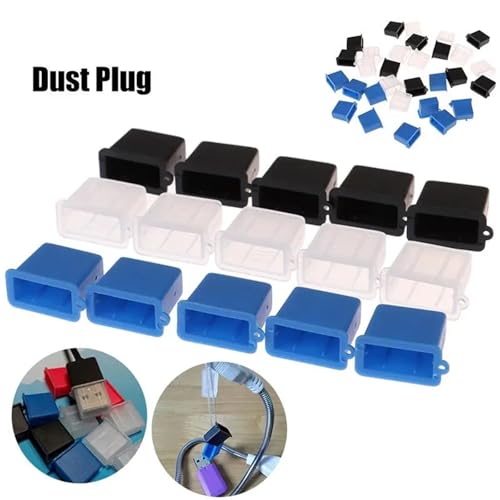 USB Cover Cap 100pcs USB Type A Male Anti-Dust Plug Stopper Cap Cover Protector - Waterproof Dustproof Mobile Phone Accessories