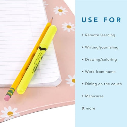 LAPGEAR MyStyle Lap Desk – Pink Daisy, Fits 15.6” Laptops - color: Pink Daisy