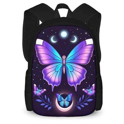 Travel Laptop Backpack, Water Resistant Computer Bag, Fashion Durable Travel Bag For Women Men Magic Moon Moth Mystical Goth Astrology Art - color: Color573