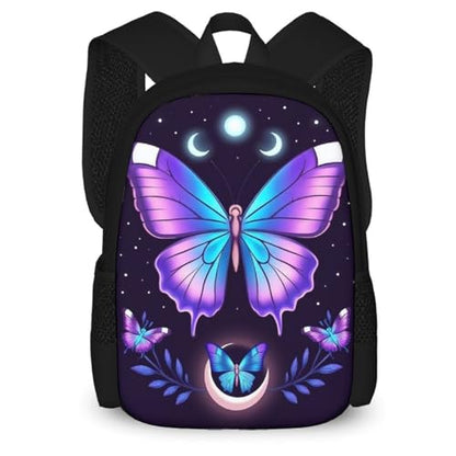 Travel Laptop Backpack, Water Resistant Computer Bag, Fashion Durable Travel Bag For Women Men Magic Moon Moth Mystical Goth Astrology Art - color: Color573