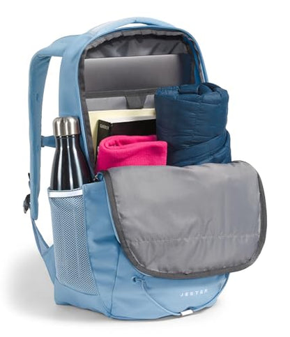 The North Face Jester Everyday Laptop Backpack, Steel Bl, OSFA | Commuter Travel Bag, Laptop Sleeve, Water-Repellent - color: Steel Blue
