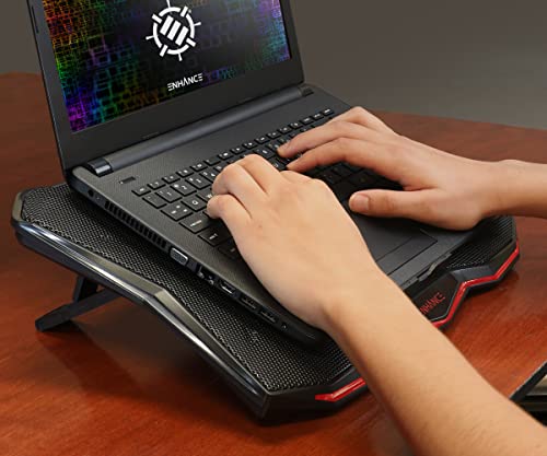 Accessory Power Enhance CRYOGEN 5 Laptop Cooling PAD RED - color: Red