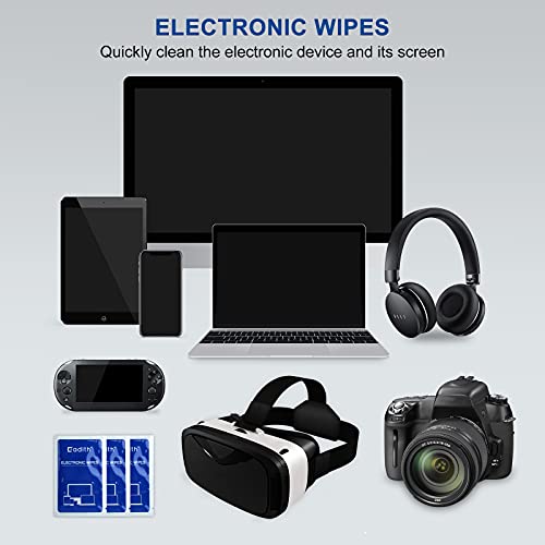 Screen Cleaner Cadith Electronic Wipes - Safely Clean Your Computer, Laptop, TV, Phone, and Tablet Screens - All Electronic Equipment - 8x7 Inches Screen Wipes(40PCS)
