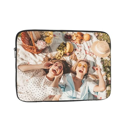 Custom Laptop Sleeve Bag Personalized Laptop Case Add Photo Logo Text Carrying Briefcase Protective Case Computer Notebook Bag (10 inch) - size: 10 inch