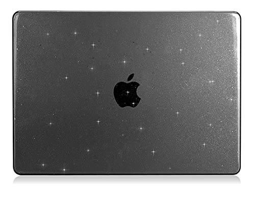 UESWILL Compatible with MacBook Pro 14 inch Case 2026-2021 Release with M5 M4 M3 M2 M1 Pro Max chip & Touch ID, Glossy Sparkly Hard Shell Protective Cover, Glitter Black - color: Glitter-Black, size: MacBook Pro 14" (M1 M2 M3 M4 M5)