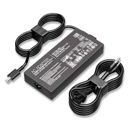 200W Laptop Charger for Asus ROG Flow Zephyrus TUF Gaming Power Supply Cord | Compatible with Asus ProArt H7606 PZ13 PX13, Zephyrus GA605 GU605, ADP-200JB K A20-200P1A, Rectangle Conn, 20V 10A AC Adapter