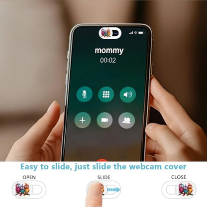 6Pcs 6 Styles Cute Camera Cover Slide Birds 0.04 Inch Privacy Guard Accessories, White Webcam Cover Ultra Thin Protector Blocker for Desktop Computer Tablet Notebook Mini PC Office Use - color: Birds