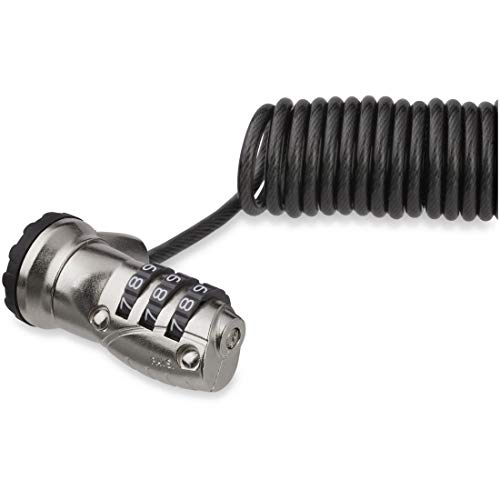 StarTech 6ft (1.8m) Self-Coiling Laptop Cable Lock, TAA