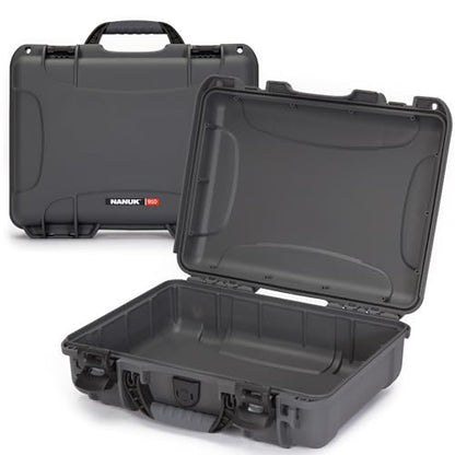 NANUK 910 Empty Waterproof Hard Case – 14.3” x 11.1” x 4.7”, Protective Case for Gear – Impact-Resistant, Dustproof, Airline Carry-On Approved – Made in Canada, Graphite - color: Graphite, style: Empty