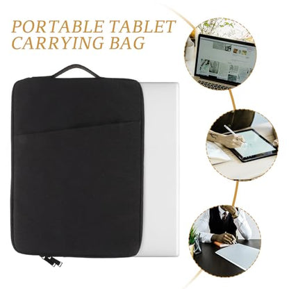 PRETYZOOM Shockproof 15.6 Inch Laptop Bag and Tablet Carrying Case for Men and Women, Sturdy Protective Sleeve with Handle, Anti-Scratch Computer Briefcase for Travel and Office Use in Deep