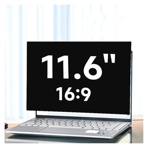 14 Inch 16:9 Laptop Privacy Screen Filter - Shield and Anti-Glare Protector 15.6 Computer for Aspect Ratio Widescreen Monitor Reusable(11.6inch/25.6x14.4 cm) - size: 11.6inch/25.6x14.4 cm