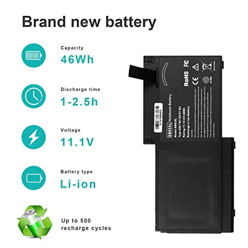 TREE.NB 46Wh SB03XL Battery for HP Elitebook 720 725 G2 820 G1 G2 716726-421 717378-001 HSTNN-LB4T HSTNN-I13C - size: SB03XL