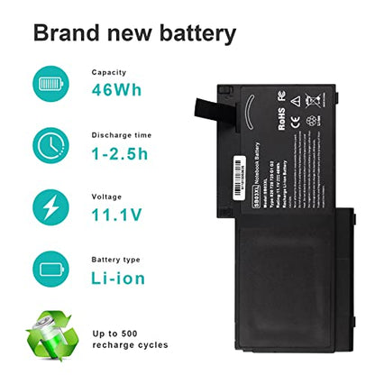 TREE.NB 46Wh SB03XL Battery for HP Elitebook 720 725 G2 820 G1 G2 716726-421 717378-001 HSTNN-LB4T HSTNN-I13C - size: SB03XL
