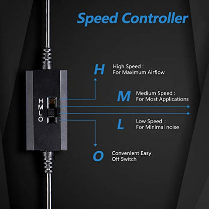 Dual 140mm USB Speed Control Fan, 5V Portable Cooling Fan for Flat-Screen TV Receiver Router DVR PlayStation Xbox Computer Cabinet Cooler - size: USB 140mm fan+USB 5V adapter
