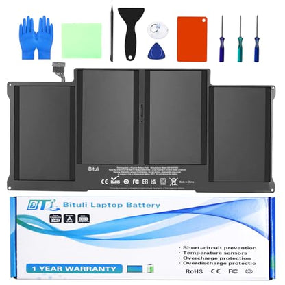 A1405 A1466 Replacement Battery for MacBook Air 13 inch A1377 A1369 (Late 2010 Mid 2011 Mid 2012 Mid 2013 Early 2014 Version), Also fit A1496 661-5731 MC503 MC504 - color: A1405