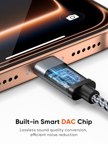 CableCreation USB C to Dual 3.5mm Female Headphone Splitter(1FT), Type C to Dual 3.5mm Female Audio Splitter Headphone Adapter Compatible with iPhone 17/16/15 Pro Max, Galaxy S24 S23, Pixel4/3