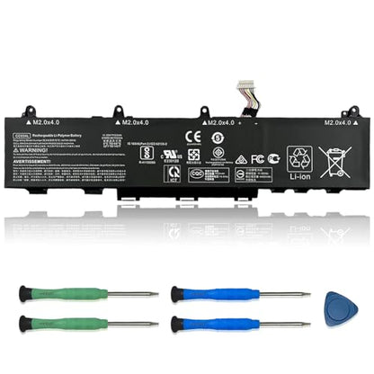 CC03XL 53wh Laptop Battery Replacement for HP ZBook Firefly 15 G7 G8 EliteBook 855 850 G7 G8 Series Notebook HSTNN-UB8W HSTNN-DB9O L77622-2C1 L77622-2C2 L77622-541 L77991-005 11.55V 4400mAh - size: 10.46*2.81*0.27 inch CC03XL