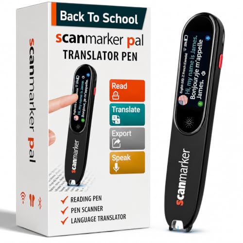 Scanmarker Pal - Translation Pen & Reading Pen for Language Learners, Dyslexia & Learning Difficulties | Translator Pen for 100+ Languages
