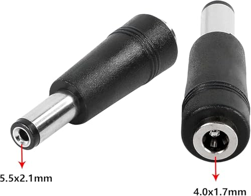 DC Adapter USB C 5.5 x 2.1 mm, 12V 5V 20V Made for Power Bank, LED Desk Lamp, Small Fan, Starlink Mini, Foldable Solar - style: 4.0X1.7mm to 5.5x2.1mm