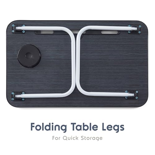 Laptop Bed Tray Table, Laptop Stand, Portable Lap Desks with Foldable Legs, Reading Desk for Sofa Couch Floor - Small - size: Standard Small