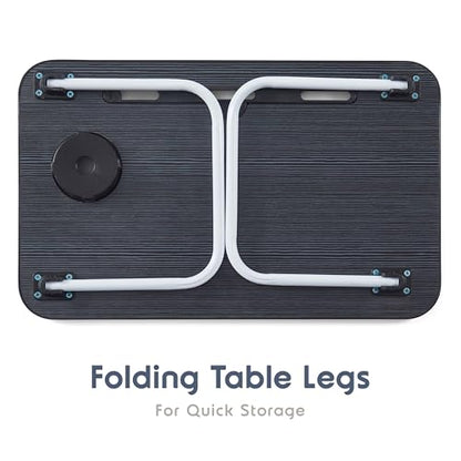 Laptop Bed Tray Table, Laptop Stand, Portable Lap Desks with Foldable Legs, Reading Desk for Sofa Couch Floor - Small - size: Standard Small