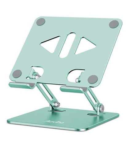 Aoviho Tablet Stand for Desk,Adjustable Tablet Holder,Fresh Green | Stable Aluminum Design, Fits iPad Pro/Air/Mini & Samsung Tablets, Adjustable Viewing, Ideal for Office & Home - color: Fresh Green