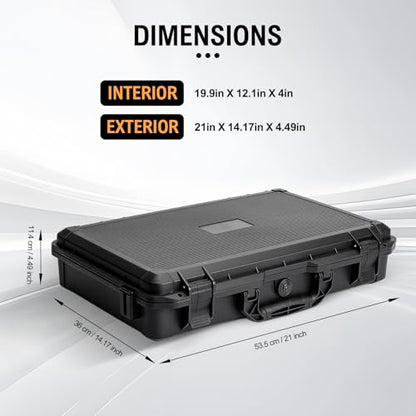 DJ Controller Travel Case Compatible with Controller for DDJ-FLX4//DDJ200/DDJ-400/DDJ-SB3 - size: Case with Hand-torn foam