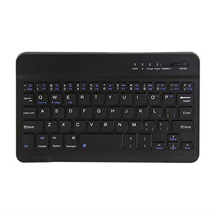 FLY WAY Portable Wireless Bluetooth 3.0 Keyboard,Ultra-Slim Mini Keypad 78 Keys Rechargeable Bluetooth Keyboard for iOS Android Windows Tablets and Other Bluetooth Devices(Black)