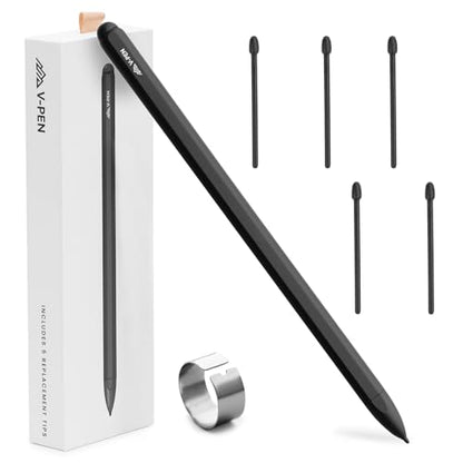 V-Pen EMR Stylus Remarkable 2 Pen Replacement with Digital Eraser + 5 Tips | 4096 Pressure Level Sensitivity & Palm Rejection | Digital Pen Marker Plus Compatible Kindle Scribe & Tablet Pen - style: V-Pen Stylus